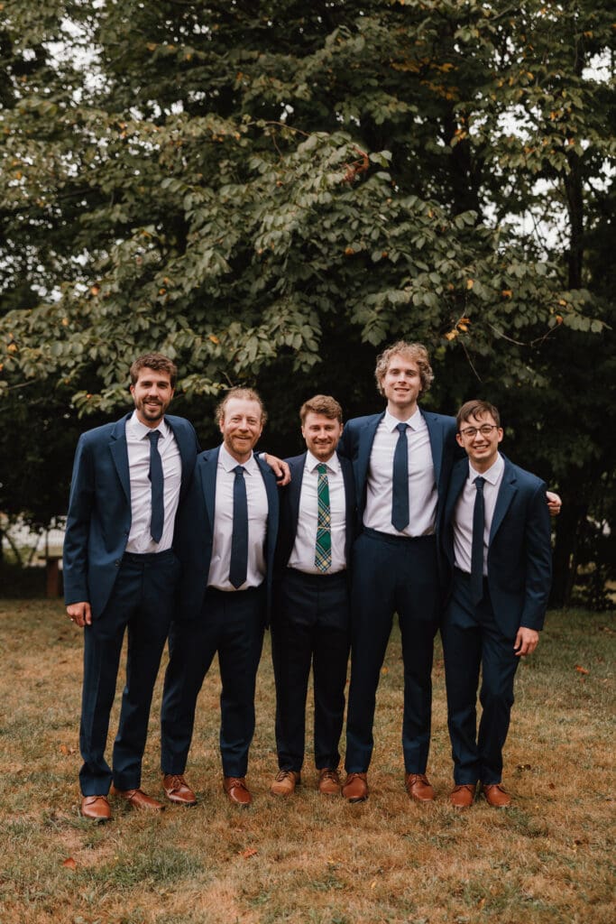 Groomsman's in suits Algonquin Resort wedding