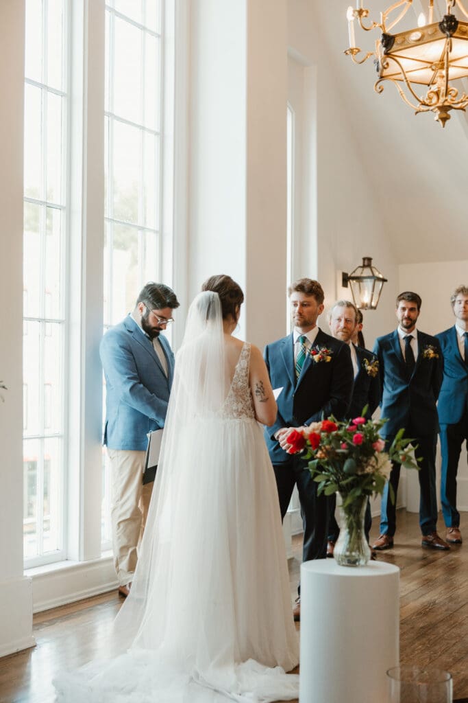 wedding ceremony at the Drewhaven St Andrews NB