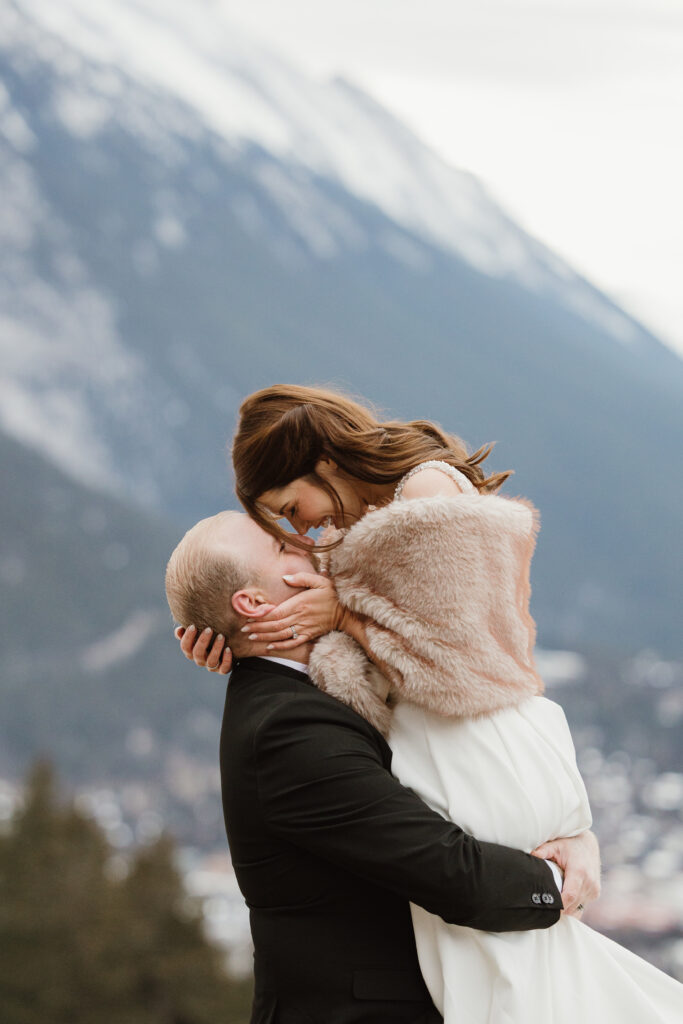 Sunrise Wedding Tunnel Mountain Banff Alberta